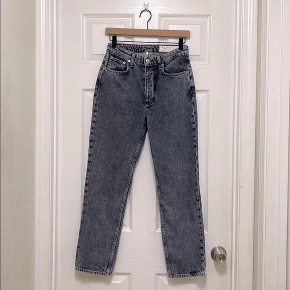 NWT Rag And Bone Nina High Rise Ankle Slim Straight Cigarette Jeans in Colby
